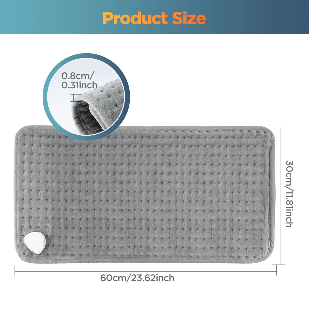 Electric Heating Pad Fast Thermal Mat for Back and Legs at Home or Office - 19