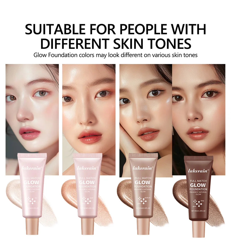 Liquid Glow Foundation Moisturizing Highlighter Base for Radiant Skin and Face Body - 8