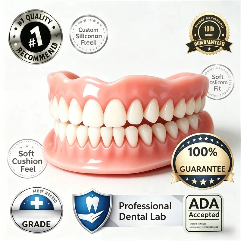 Immediate Denture Bases Soft Comfort Foundation for Edentulous Adults for Daily Dental Restoration