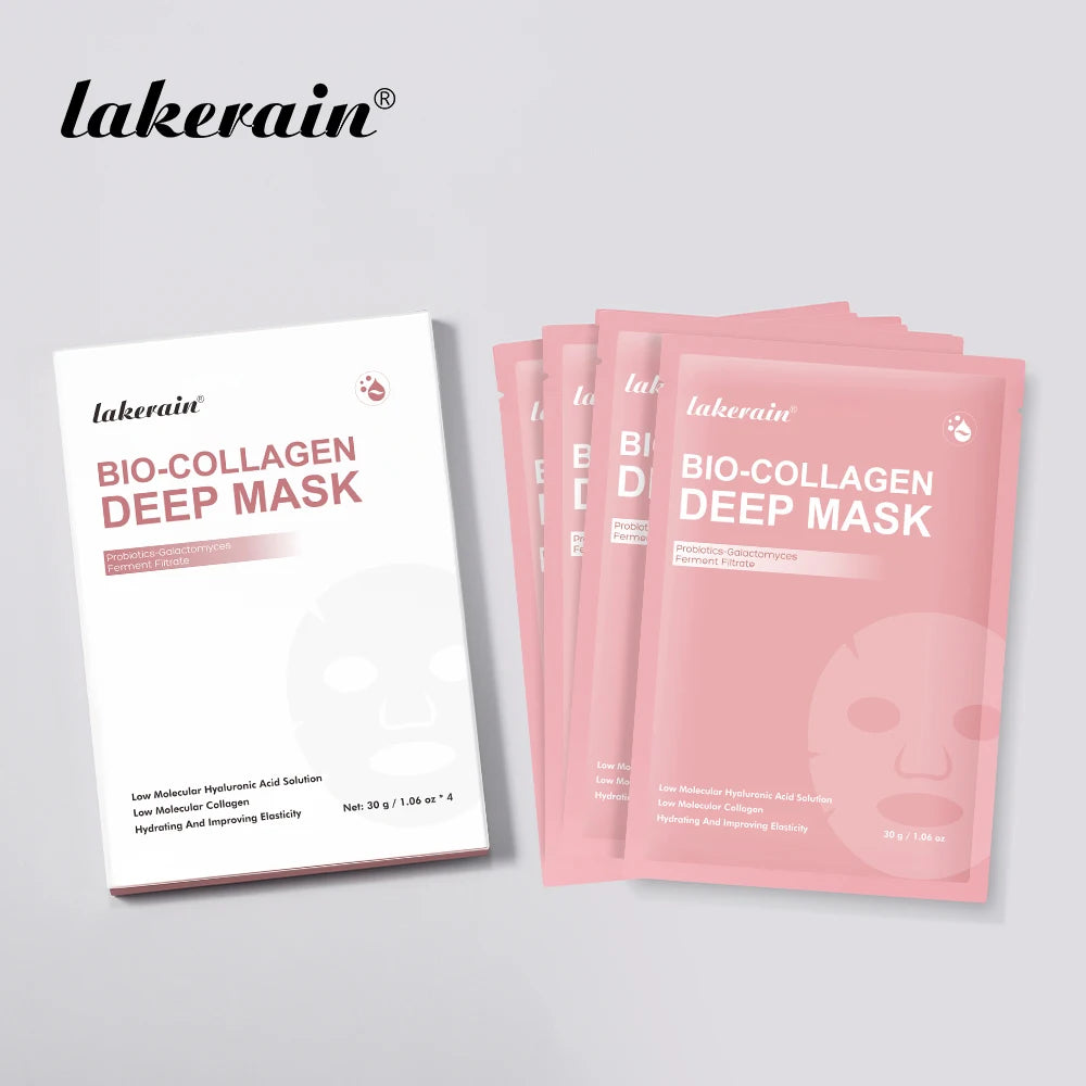 Bio Collagen Deep Mask Hydrating Pore Minimizing Treatment for Unisex at Home or Travel Use
