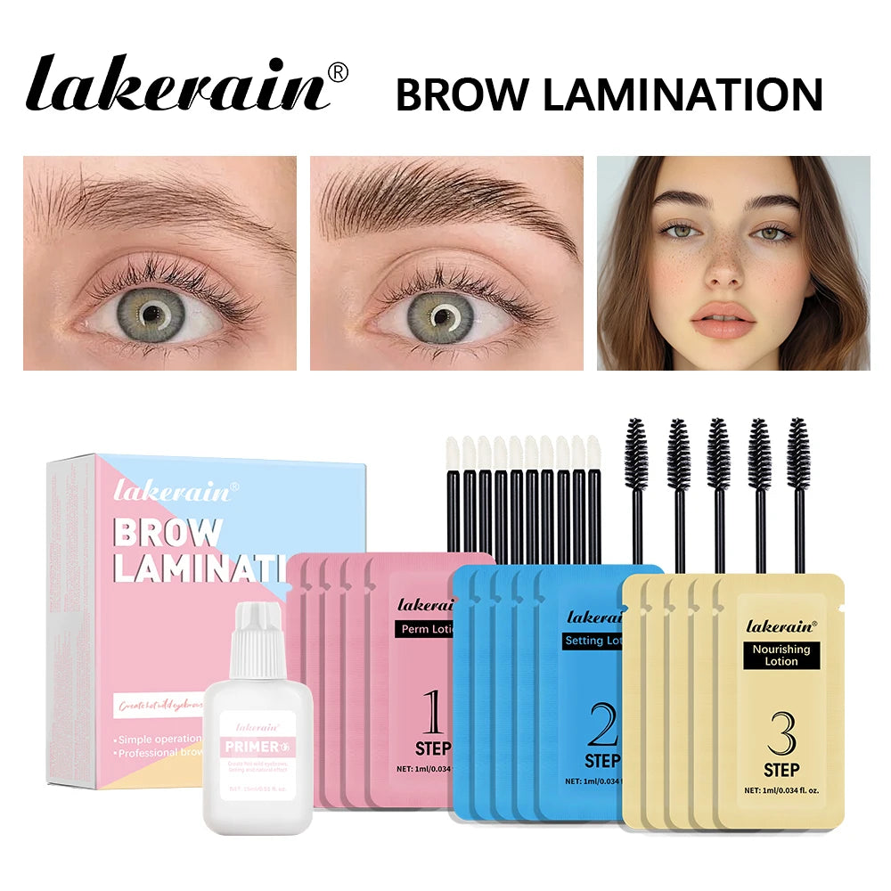 Brow Lamination Kit Professional Semi Permanent Eyebrow Lift for Salon Home Beauty Makeup