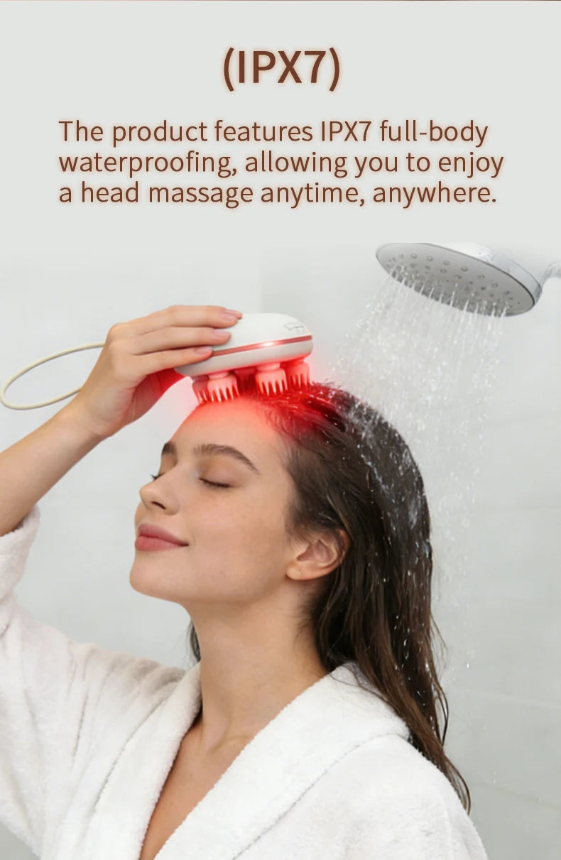 Scalp Massager Cordless Electric Head Scrubber for Deep Cleansing Relaxation at Home