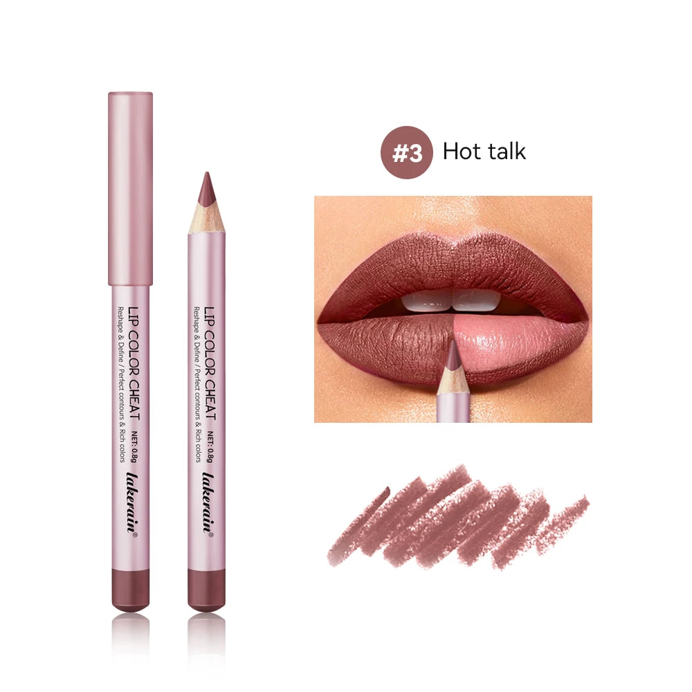 Matte Lip Liner Pencil Waterproof Contour Set for Women to Define Lips at Work or Parties - 21