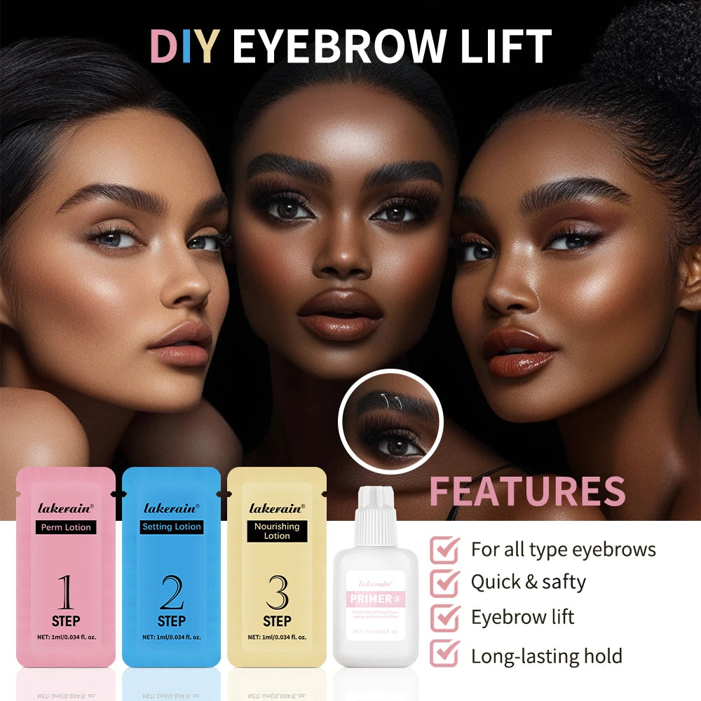 Brow Lamination Kit Fuller Thicker Eyebrows for Women at Home Professional Beauty Styling