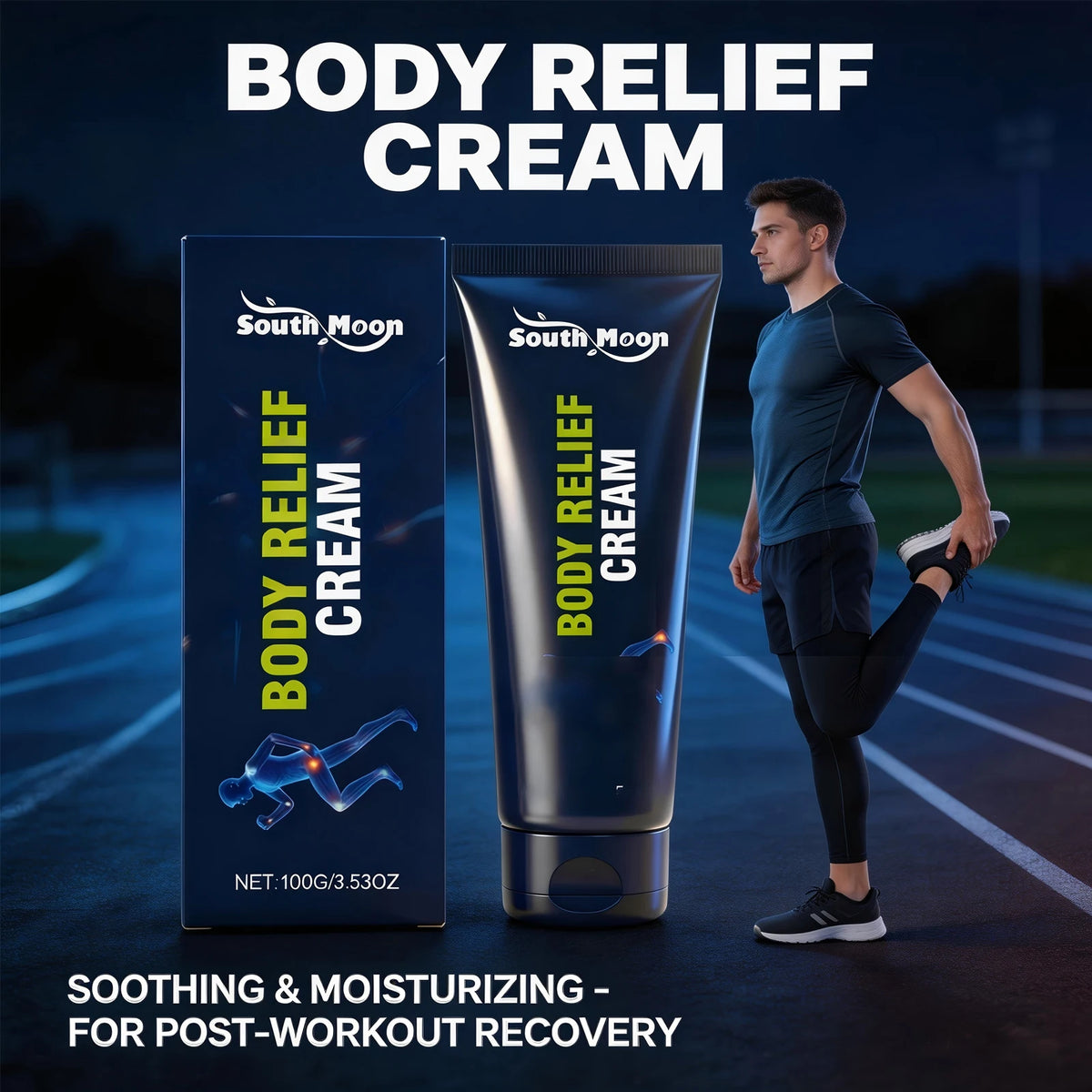 Body Relief Cream Joint Care Muscle Soothing for Active Adults After Daily Exercise