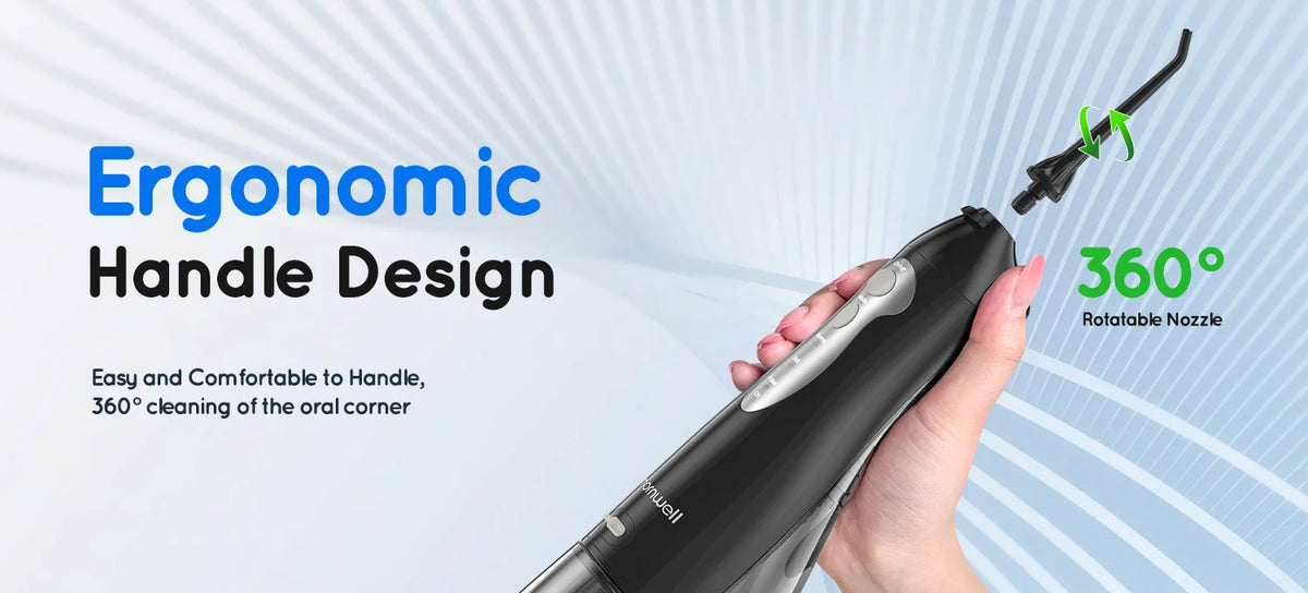 Water Flosser Portable Oral Irrigator Rechargeable Jet for Deep Teeth Cleaning