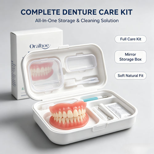 Adjustable Cosmetic Dentures Fake Teeth for Temporary Beauty Smile Men and Women Daily Use