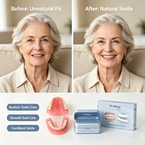 Adjustable False Teeth Kit Natural Veneers Smile Accessory for Daily Use at Home or Social Events