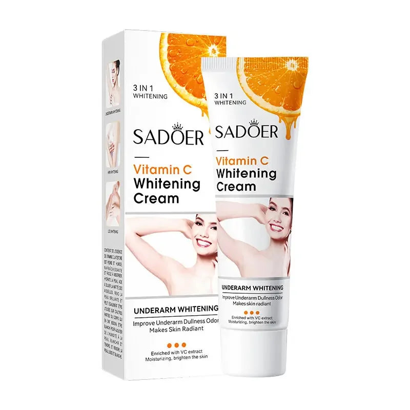 Vitamin C Brightening Cream Moisturizing Skin Lightening for Unisex on Body Face and Underarms