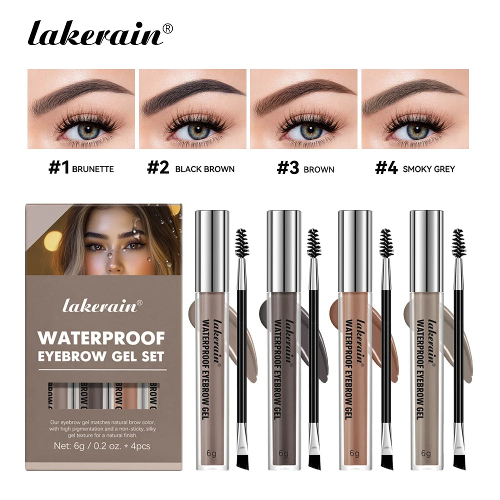 Waterproof Eyebrow Gel Set Long Lasting Tinted Makeup for Women Daily Beauty