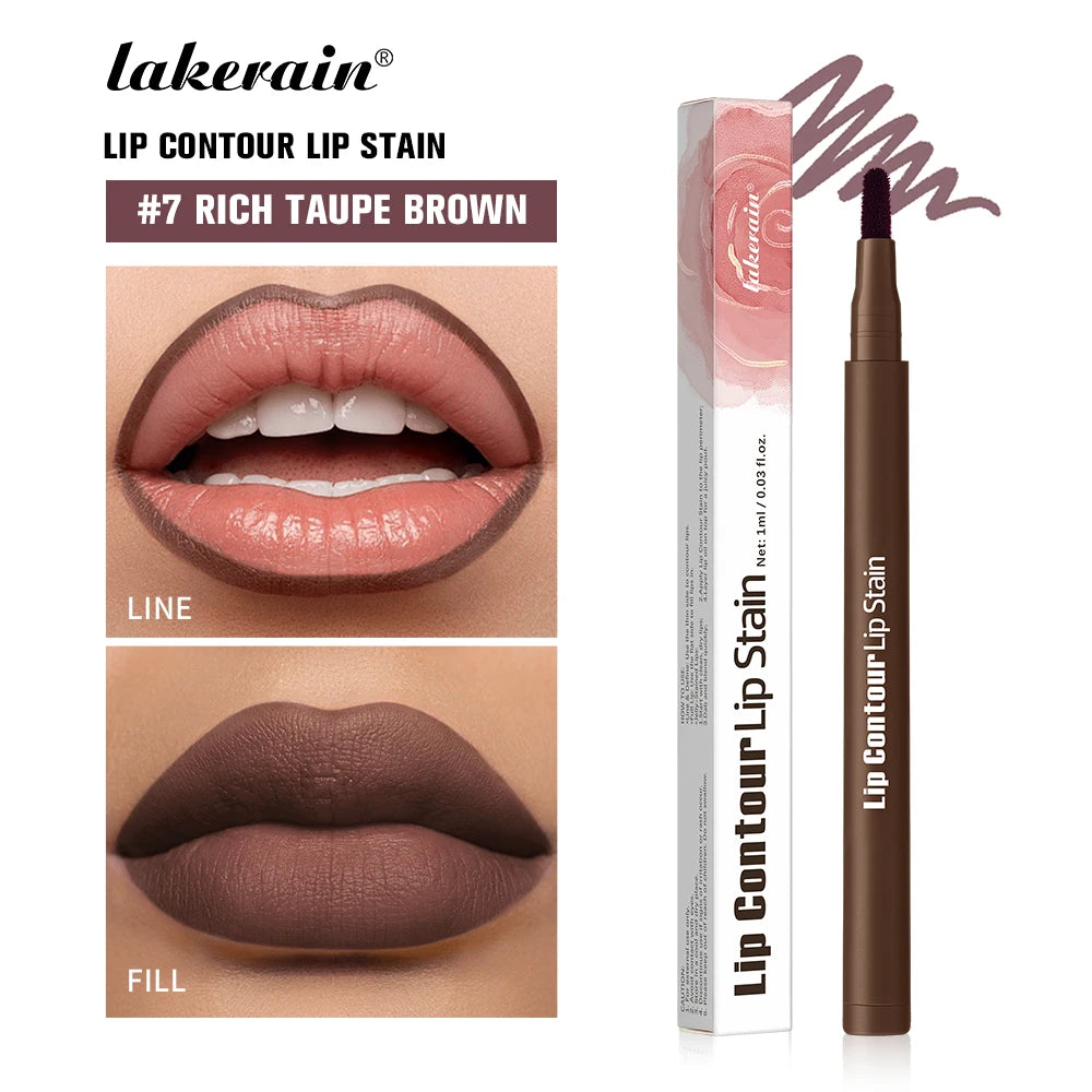 Lip Contour Stain Pen Long Lasting Waterproof Makeup for Daily Beauty and Travel - 25