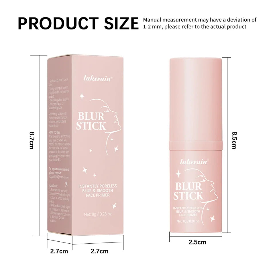 Blur Stick Face Primer Pore Minimizing Oil Control Makeup Base for Daily Use and Smooth Skin