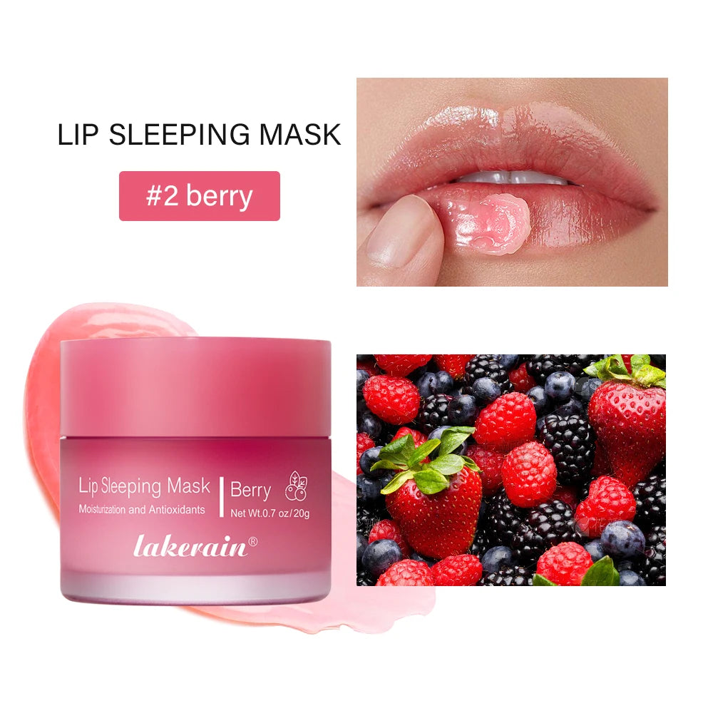 Lip Sleeping Mask Hydrating Dry Cracked Lips Treatment for Women and Men at Night - 28