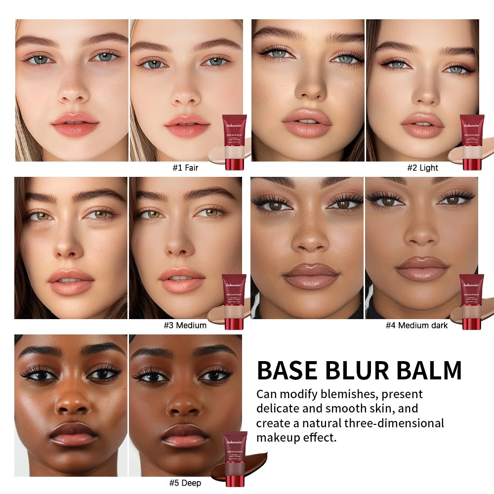 Base Blur Balm Foundation Matte Pore Minimizing Makeup for Flawless Daily Coverage