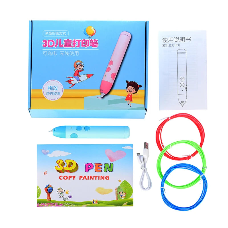 Intelligent 3D Printing Pen Low Temperature Drawing Toys for Children Christmas Birthdays - 9