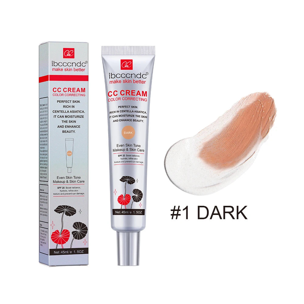 Color Correcting CC Cream Moisturizing Foundation for Natural Skin Coverage Daily Use