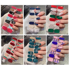 Christmas Nail Art Stickers Holiday Snowflake Decals for Women during Winter