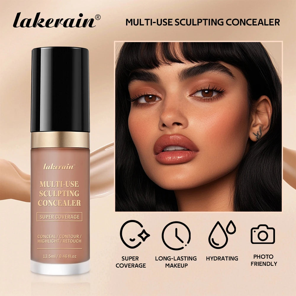 Multi Use Sculpting Concealer Waterproof Matte Coverage for Flawless Face Makeup Daily Routine - 3