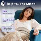 Microcurrent Sleep Aid Device Pulse Stimulation for Insomnia and Anxiety Relief at Night