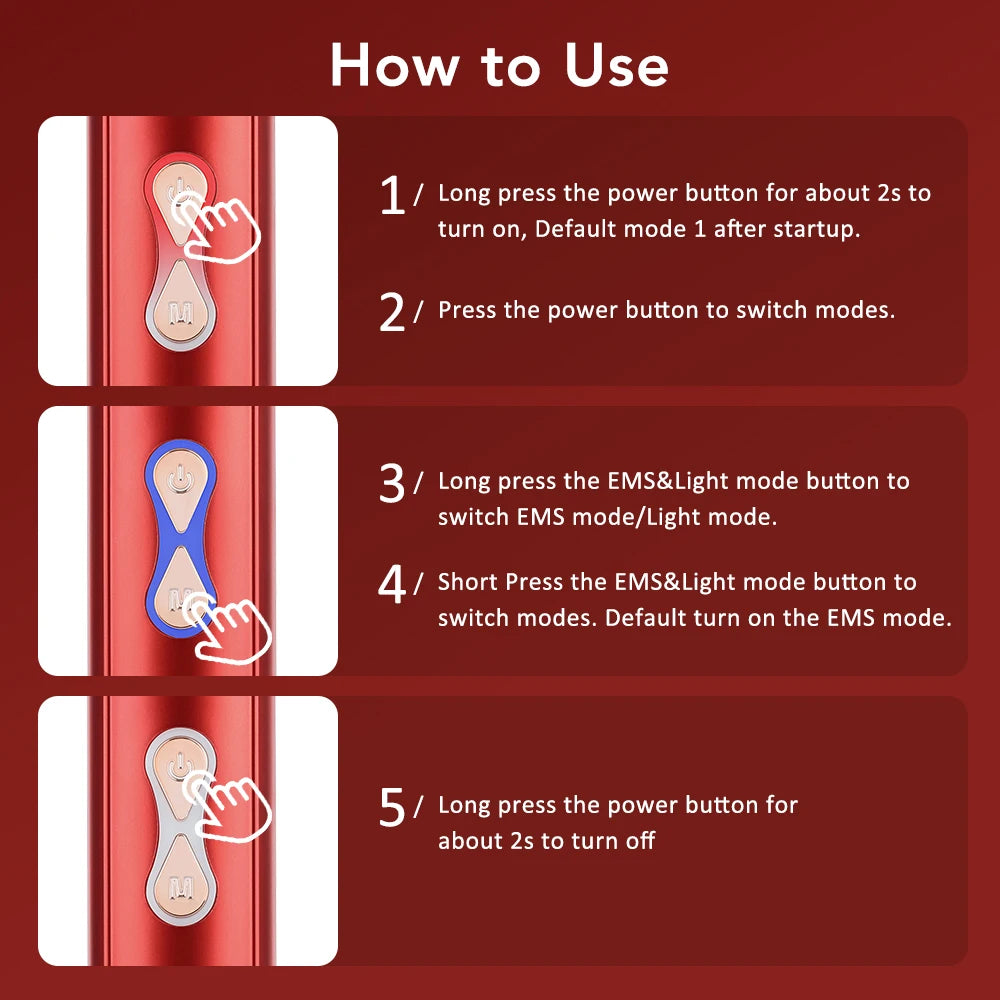 Electric Scalp Massage Comb LED Therapy Hair Growth Serum Applicator for Men and Women Home - 22