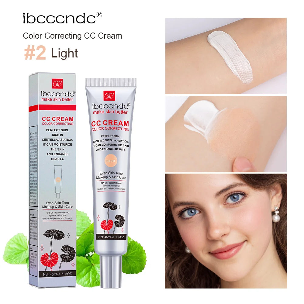 Color Correcting CC Cream Moisturizing Foundation for Flawless Daily Makeup and Sun Protection