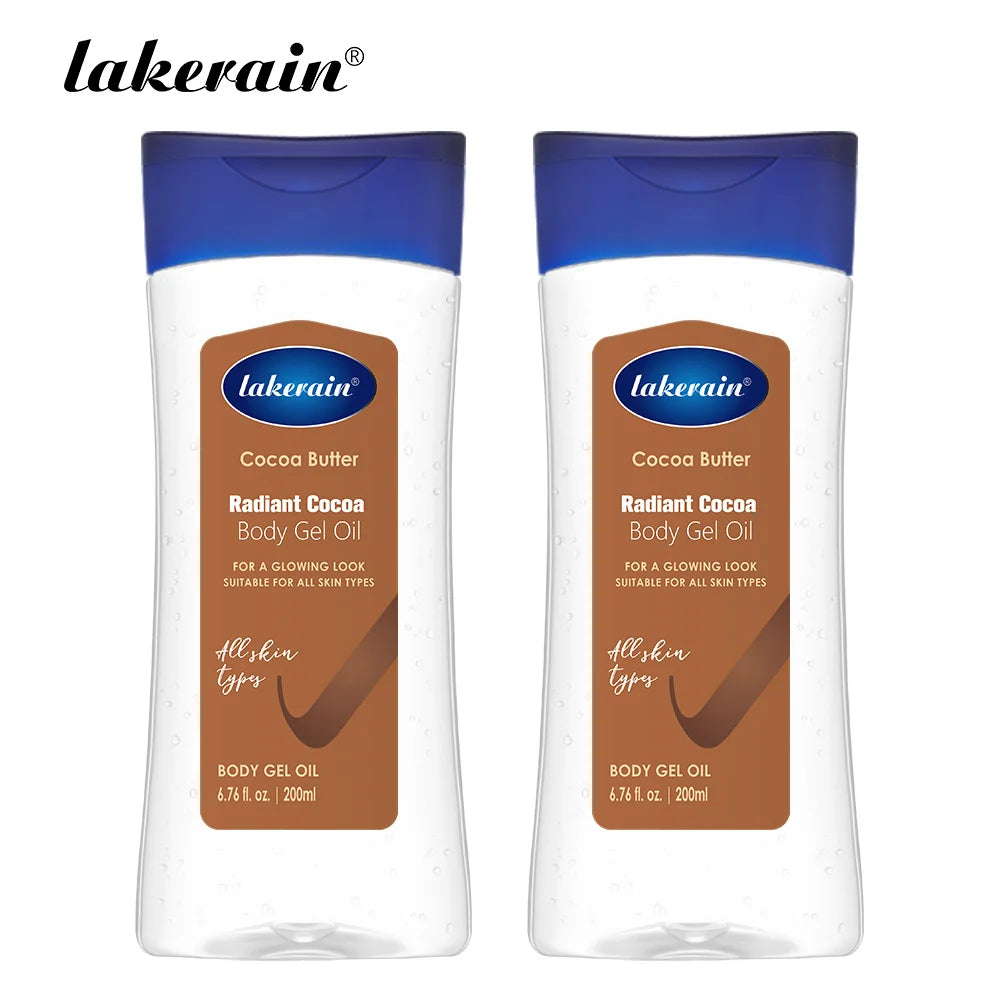 Cocoa Body Oil Gel Moisturizing Hydration for Dry Skin and Radiant Glowing Body Skincare