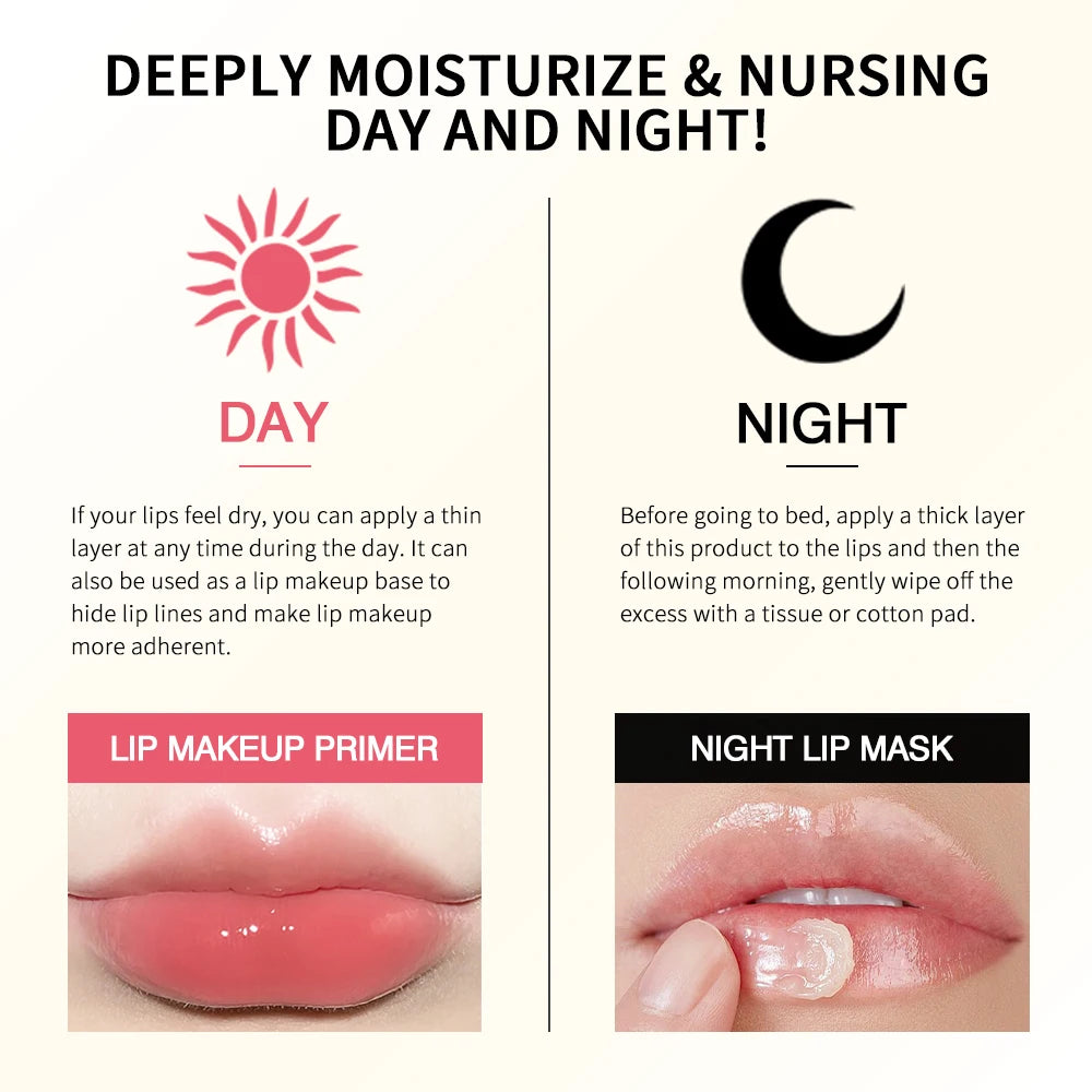 Collagen Lip Mask Moisturizing Hydrating Treatment for Dry Lips Day and Night Care