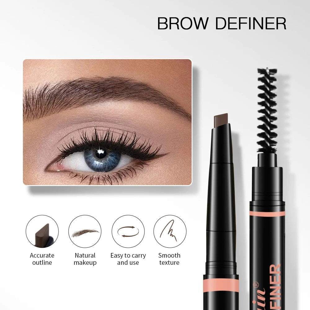 Eyebrow Pencil Waterproof Long Lasting Brow Definer for Precise Makeup Shaping and Grooming