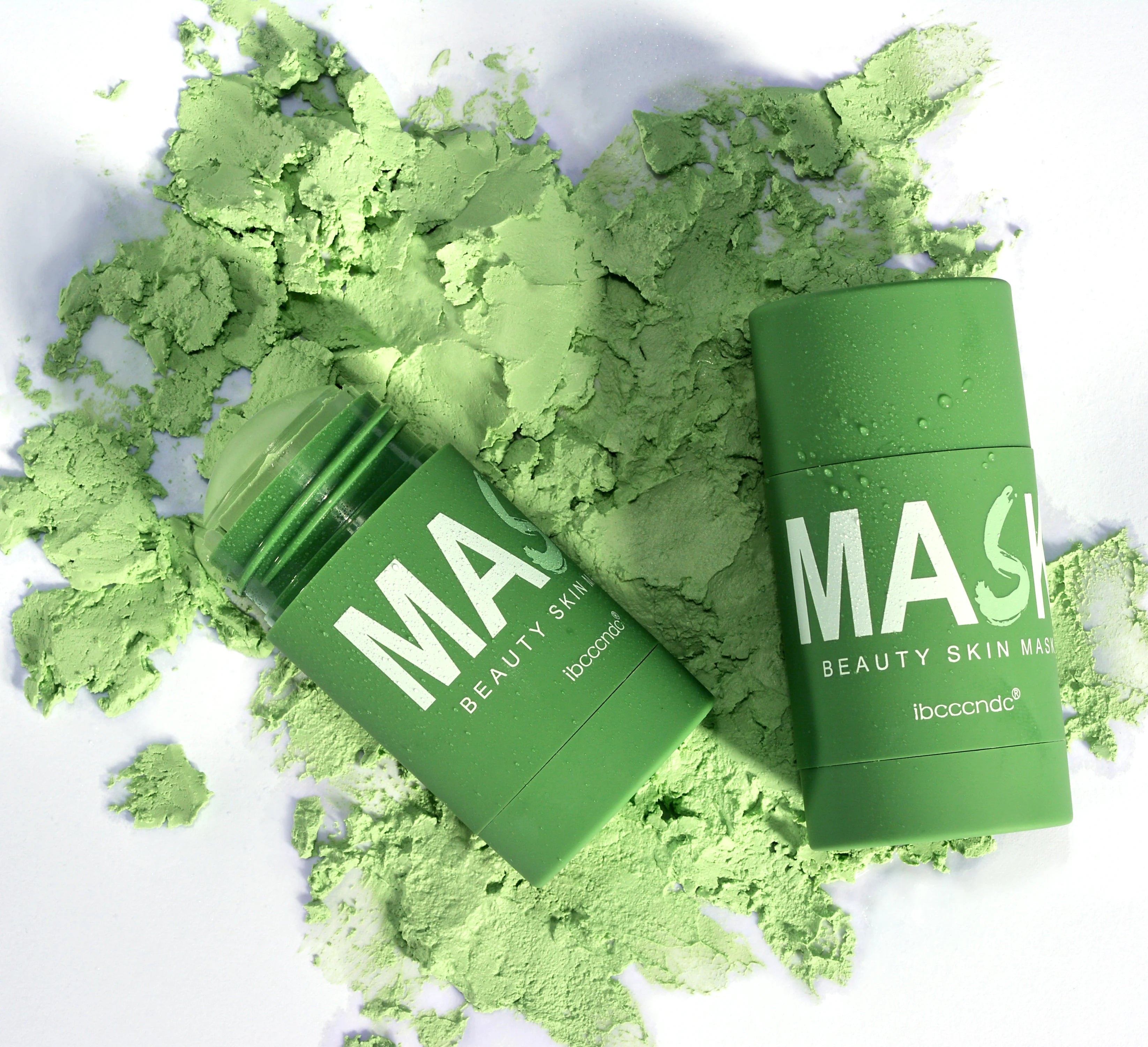 Green Tea Cleansing Stick Deep Moisturizing Oil Control Mask for Unisex Whole Face Treatment - 3