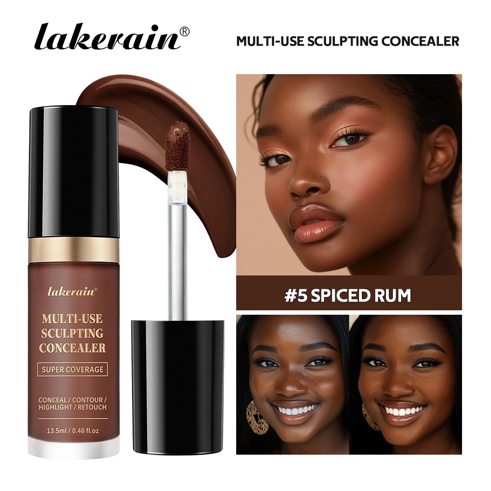 Multi Use Sculpting Concealer Waterproof Matte Coverage for Flawless Face Makeup Daily Routine - 24