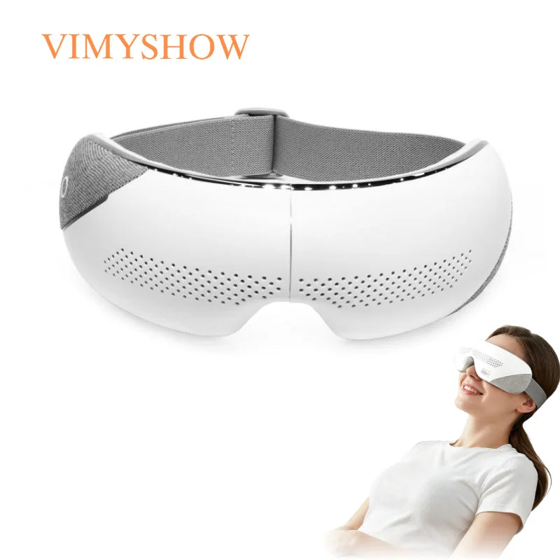 Airbag Eye Massager Heated Vibration Mask for Relief and Relaxation at Home and Travel