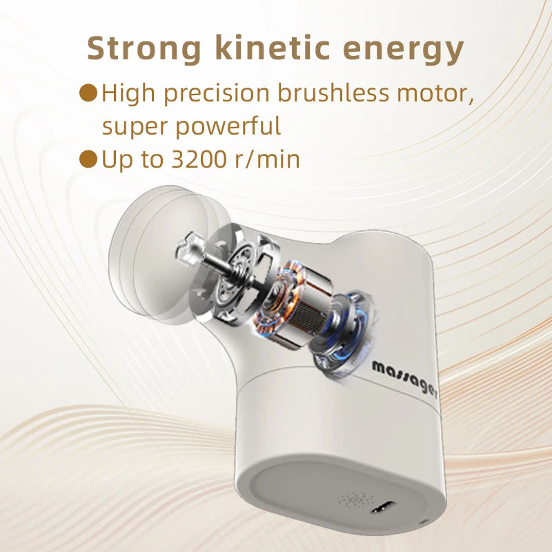 Mini Massage Gun Deep Tissue Percussion Massager for Muscle Recovery at Home and Office