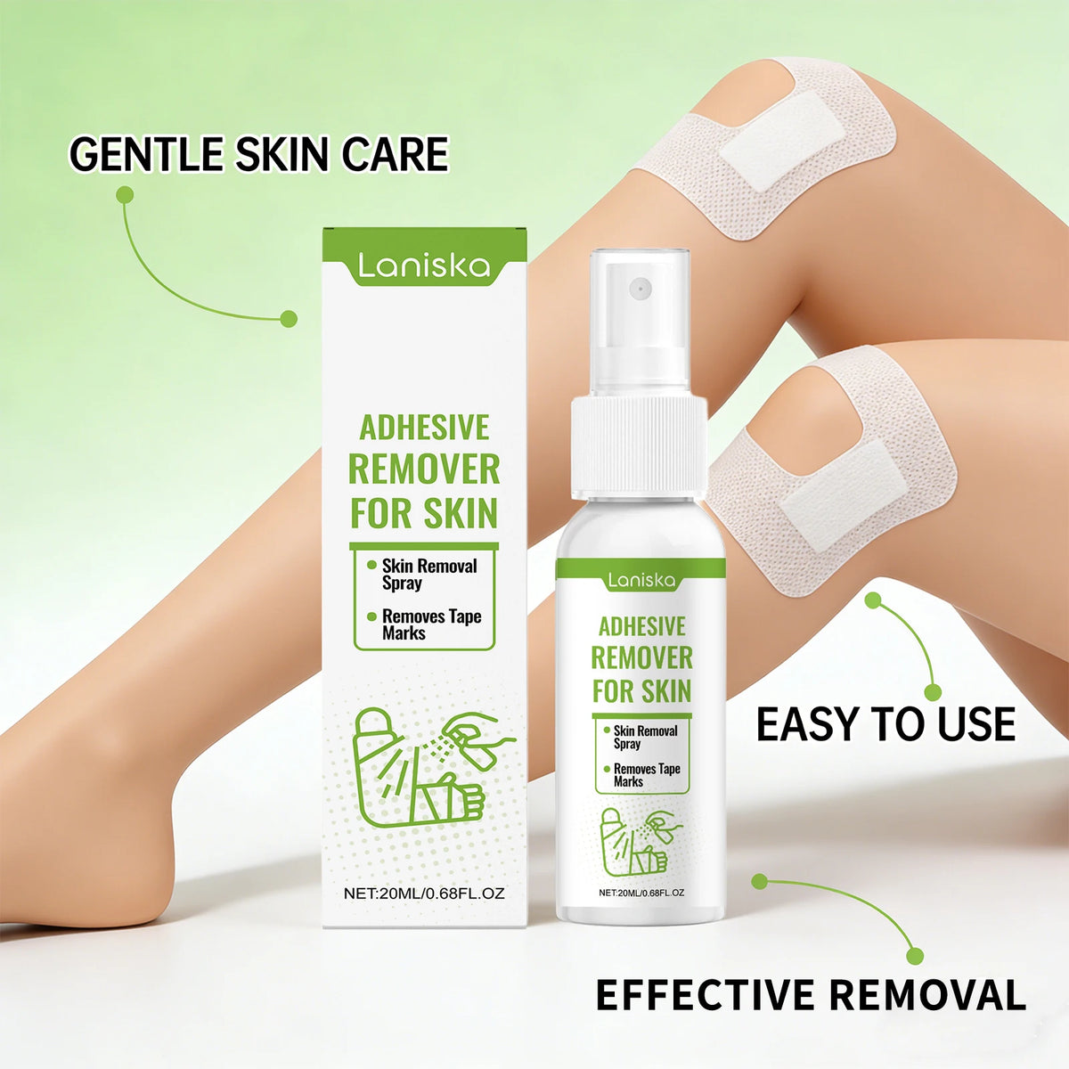 Adhesive Remover Spray for Skin Tape Marks and Bandage Residue for Adults at Home Use