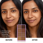 8 Shade Cream Concealer Palette Soft Matte Contour for All Skin Types Daily
