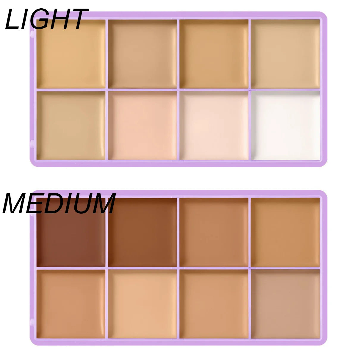 8 Shade Cream Concealer Palette Waterproof Full Coverage for Professional Makeup Artists - 22