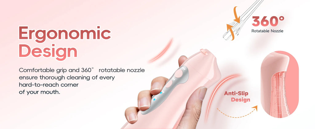 Portable Electric Water Flosser Rechargeable Oral Irrigator for Teeth Cleaning at Home