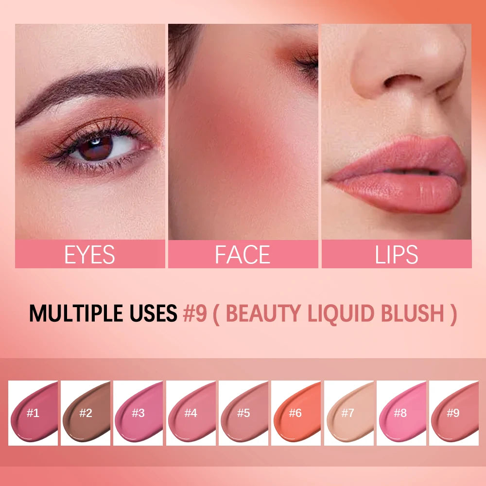 Beauty Liquid Blush Highly Pigmented Long Lasting Tint for Everyday Face Makeup - 5