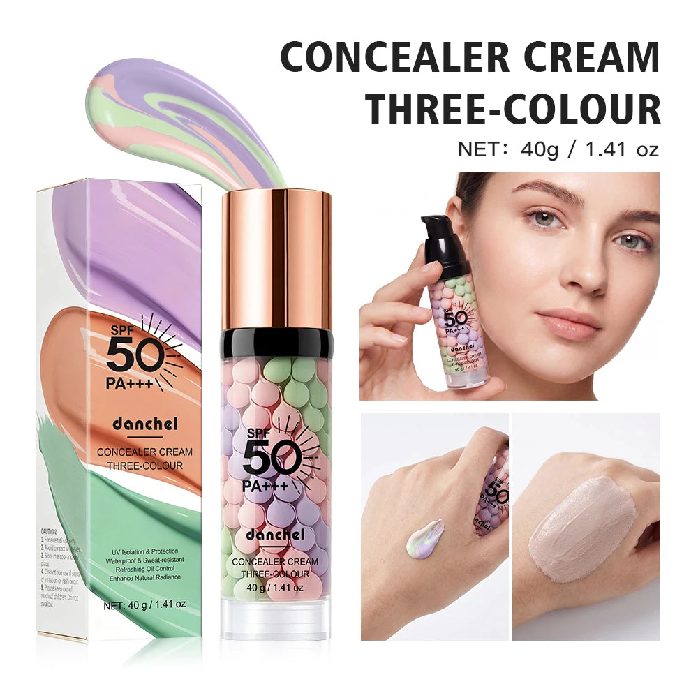 Three Color Face Primer Hydrating Moisturizing Base for Women Daily Makeup - 25