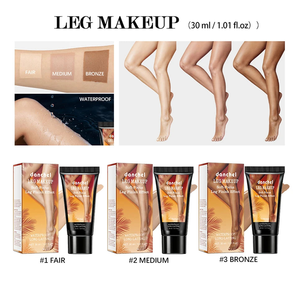 Leg Makeup Body Foundation Long Lasting Concealer for Smooth Skin Finish Everyday