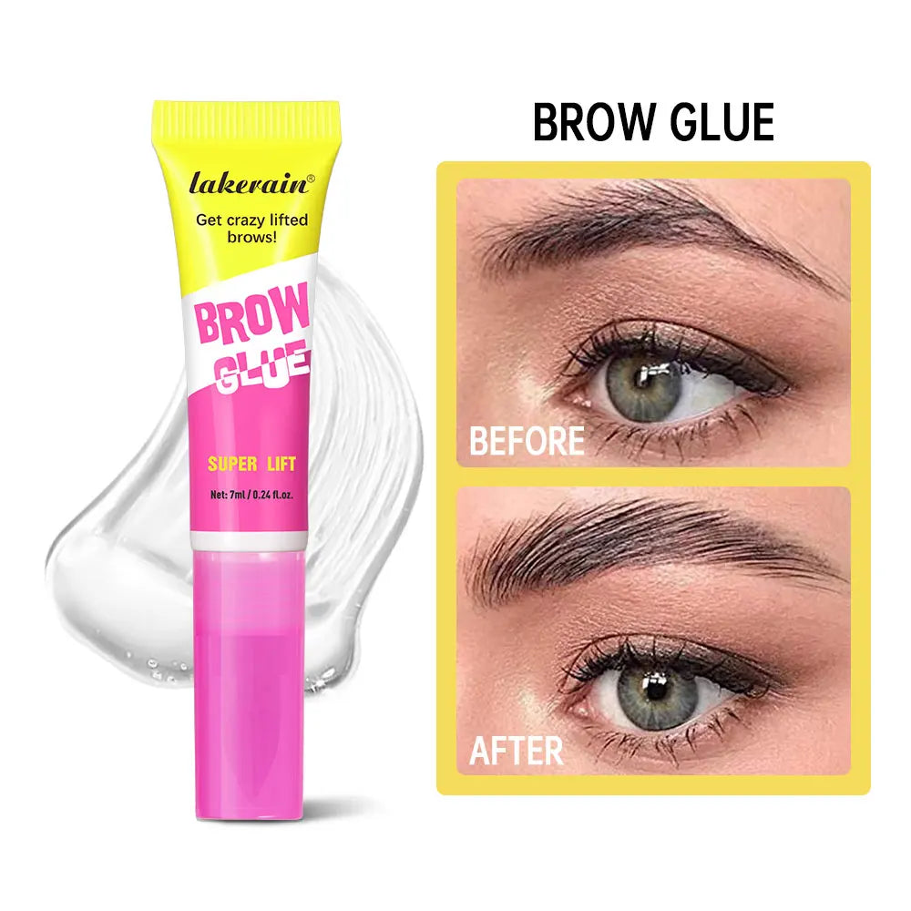 Brow Lamination Gel Waterproof Strong Hold Eyebrow Glue for Daily Shaping and Makeup Styling
