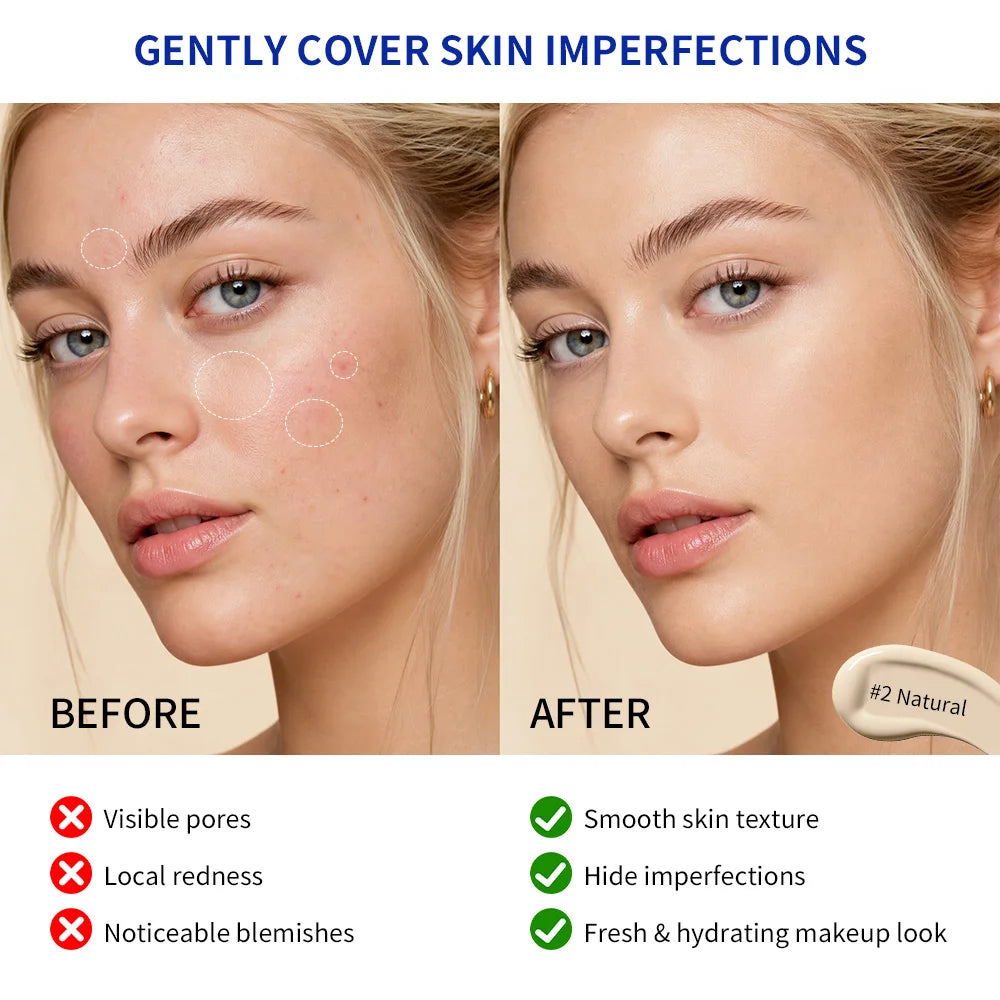 Collagen Air Cushion CC Cream Moisturizing Foundation for Radiant Skin and Daily Natural Makeup
