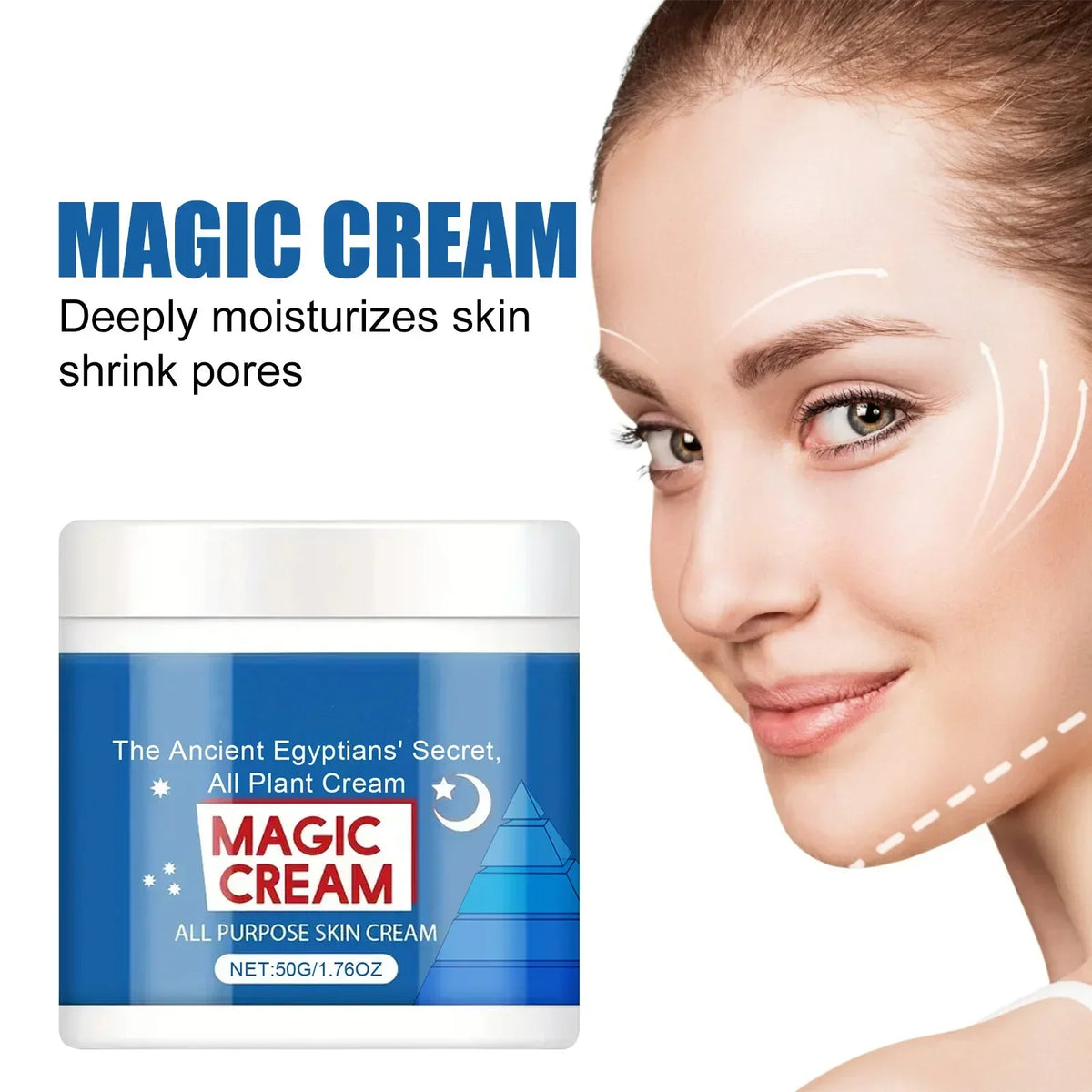 Magic Face Cream Anti Aging Moisturizer for Smoothing Fine Lines and Firming Skin Daily Routine