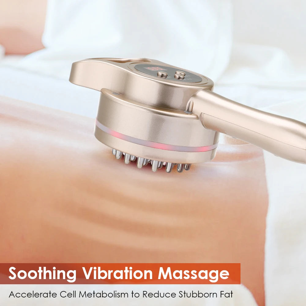 Electric Meridian Massage Brush Microcurrent Cellulite Therapy for Body Home Use Relaxation
