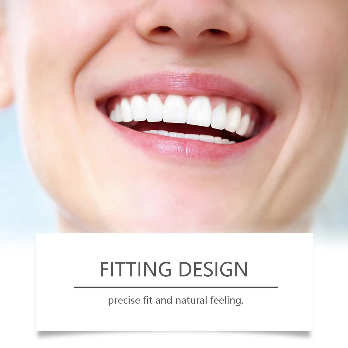 Silicone Teeth Covers Lifelike Cosmetic Fake Teeth for Daily Smile Confidence and Dental Storage