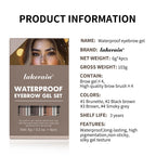 Waterproof Eyebrow Gel Set Long Lasting Tinted Makeup for Women Daily Beauty