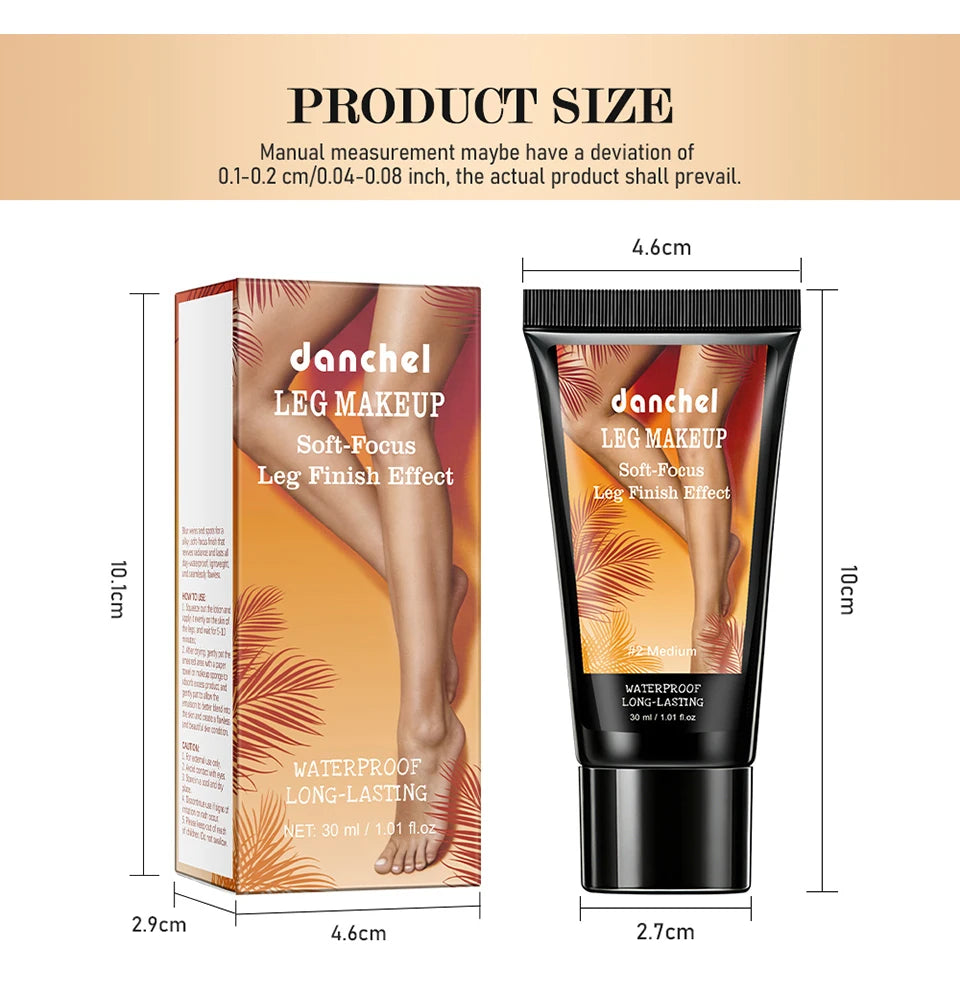 Leg Makeup Body Foundation Long Lasting Concealer for Smooth Skin Finish Everyday - 16