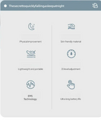 Microcurrent Sleep Aid Device EMS Pulse Massager for Restful Sleep and Anxiety Relief at Home