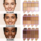 Cream Concealer Palette Waterproof Full Coverage for Professional Makeup and Daily Face Sculpting