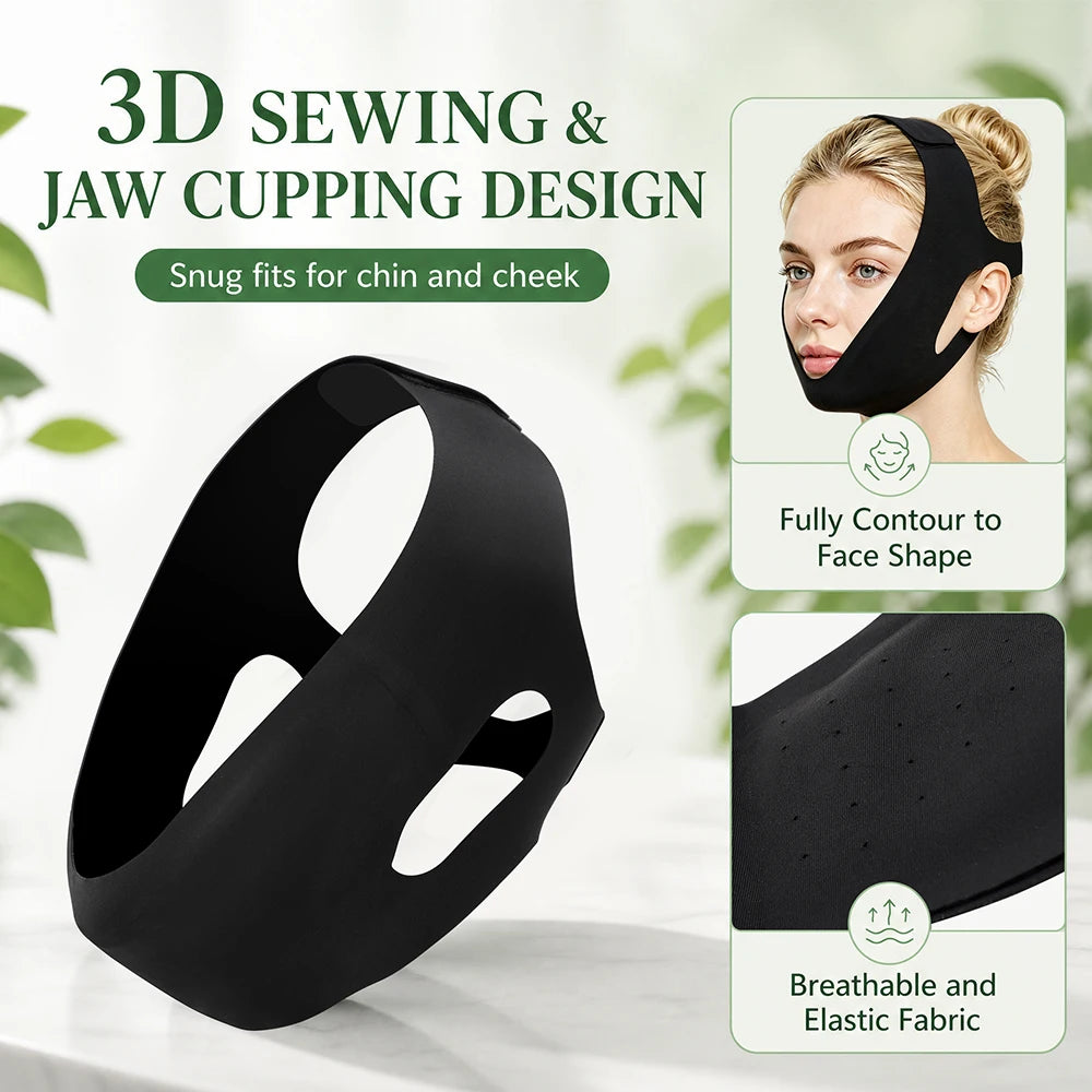 Face Ice Pack V Lifting Bandage Reusable Gel Compress for Home Skincare and Facial Recovery
