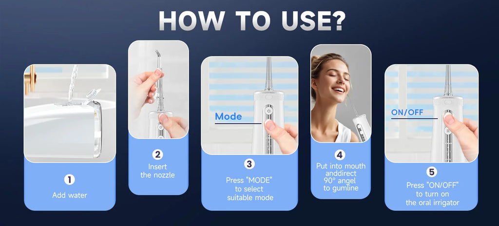 Electric Toothbrush Water Flosser Combo Oral Care Kit for Adults at Home